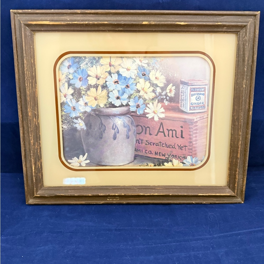 Vintage CountryCore Wood Framed Picture